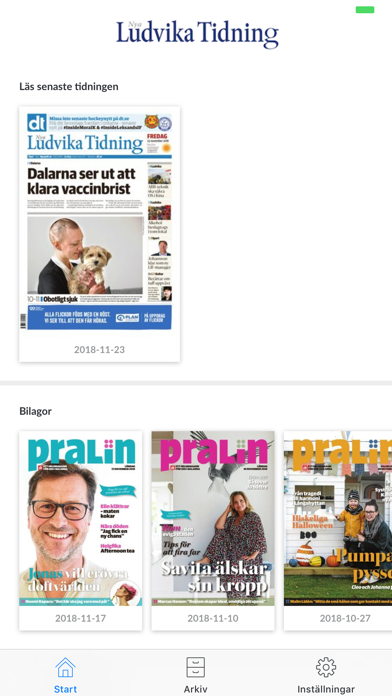 Nya Ludvika Tidning e-tidning Screenshot