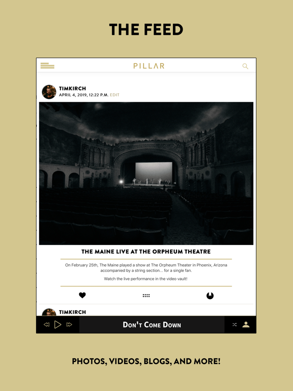 Pillar: Music Community iPad screenshot 5 - Music app