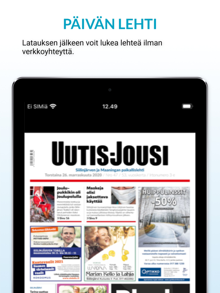 Uutis-Jousi päivän lehti