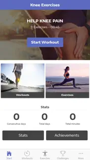 knee exercises iphone screenshot 1
