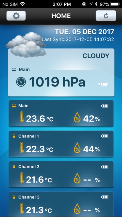 Oregon Scientific EMR211X Weather@Home Bluetooth Thermometer