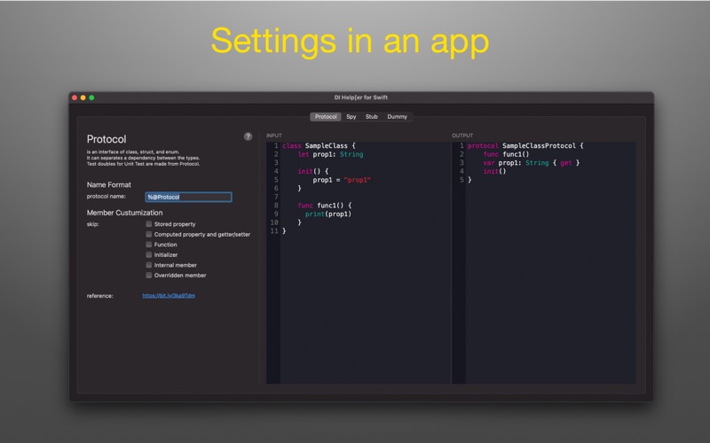Screenshot #1 pour DI Helper for Swift