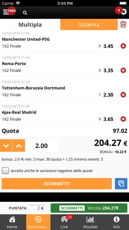 Betsense Scommesse screenshot-8