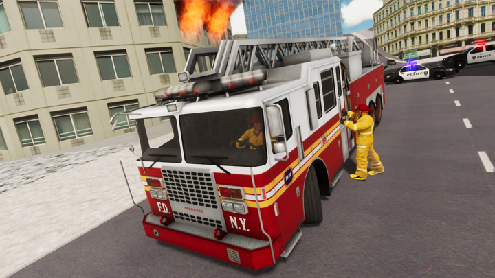 Fire Truck Game 911 Emergency screenshot 1