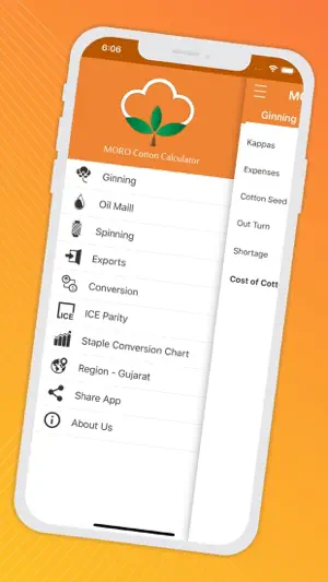 MORO Cotton Calculator screenshot 1