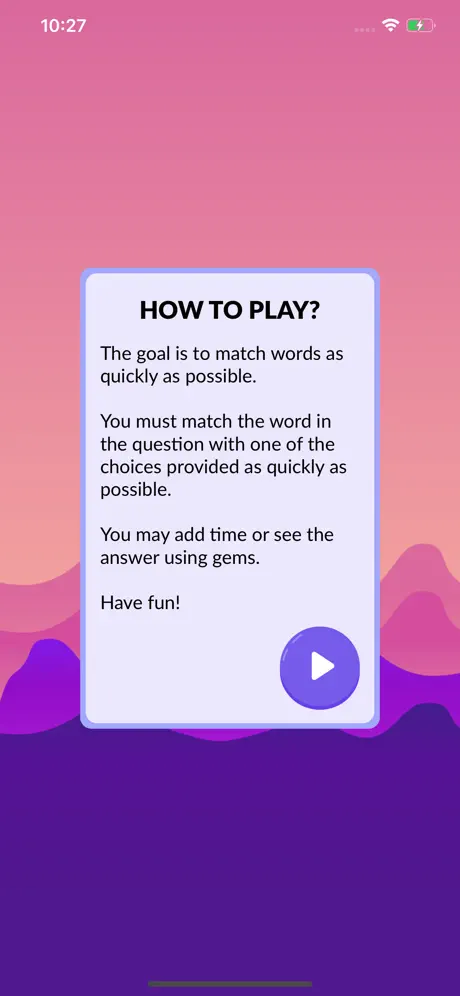 Be Quick - Words