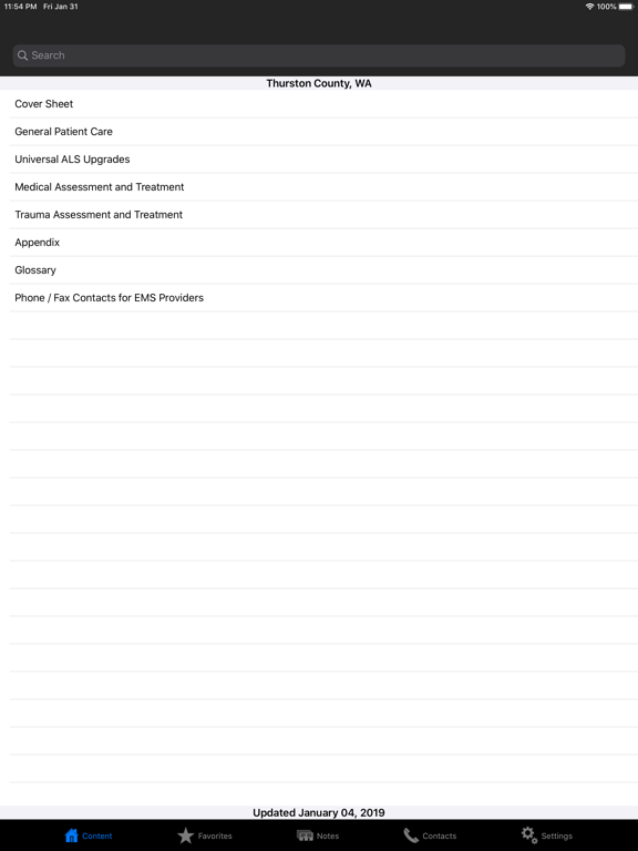 Thurston County Medic One/EMS iPad screenshot 2 - Medical app