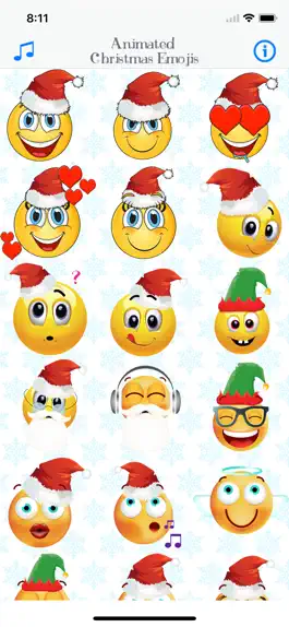Game screenshot Animated Christmas Emojis apk
