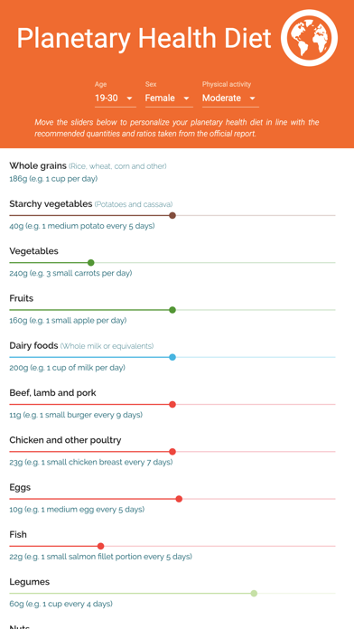 Screenshot #1 pour Planetary Health Diet