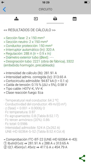 Captura de pantalla de InstElectric Pro Electricidad en iPhone 6