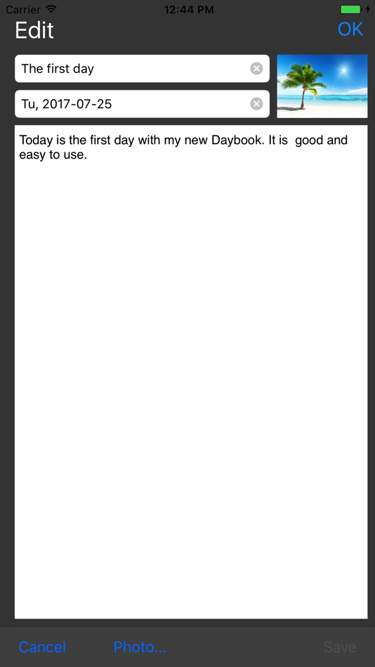 #2. The Daybook (iOS) 由: Kai Bruchmann