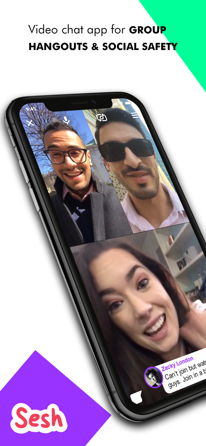Sesh Group Video Hangouts App