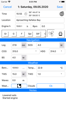 Skippers Log screenshot 2