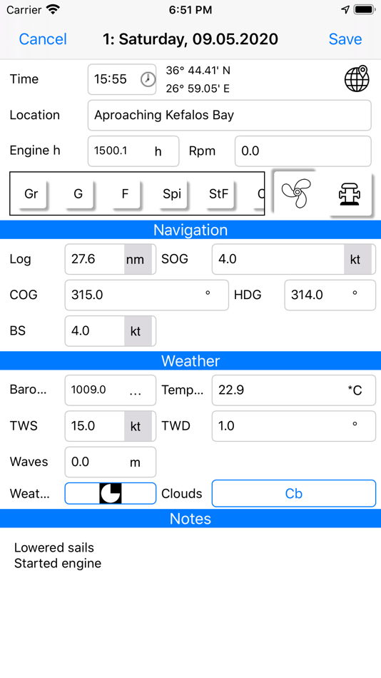 #2. Skippers Log (iOS) By: Michael Dieter Konz