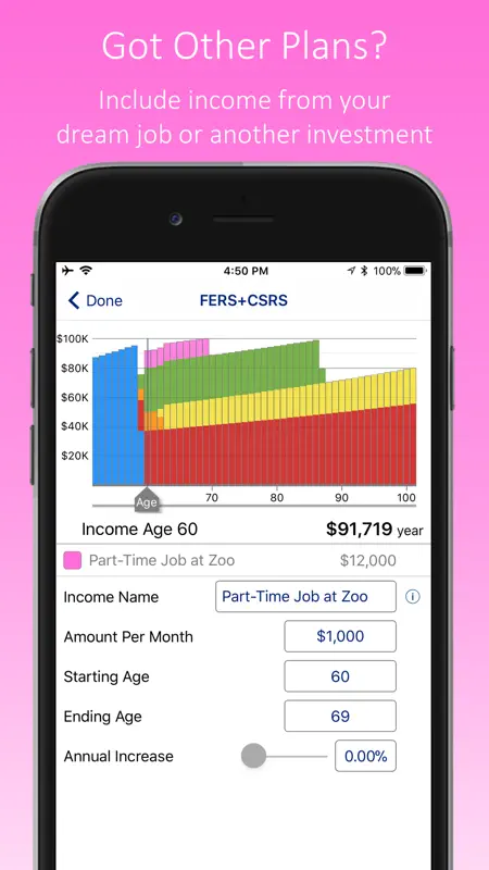 FERS+CSRS Retirement Estimator screenshot 5 of 5