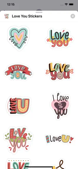 Game screenshot Love You Sticker Pack mod apk