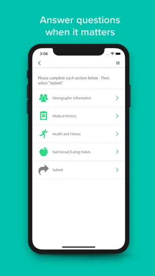 Captura de pantalla de QMob en iPhone 2