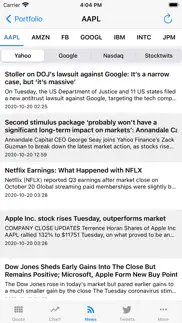 ez stock quote iphone screenshot 3