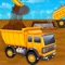 Start building construction in a heavy vehicle kids truck game