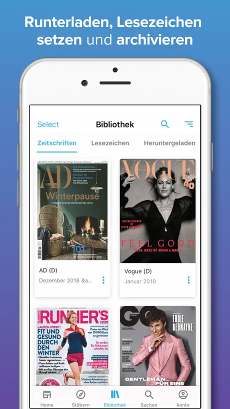 ZINIO - Der Zeitschriftenkiosk
