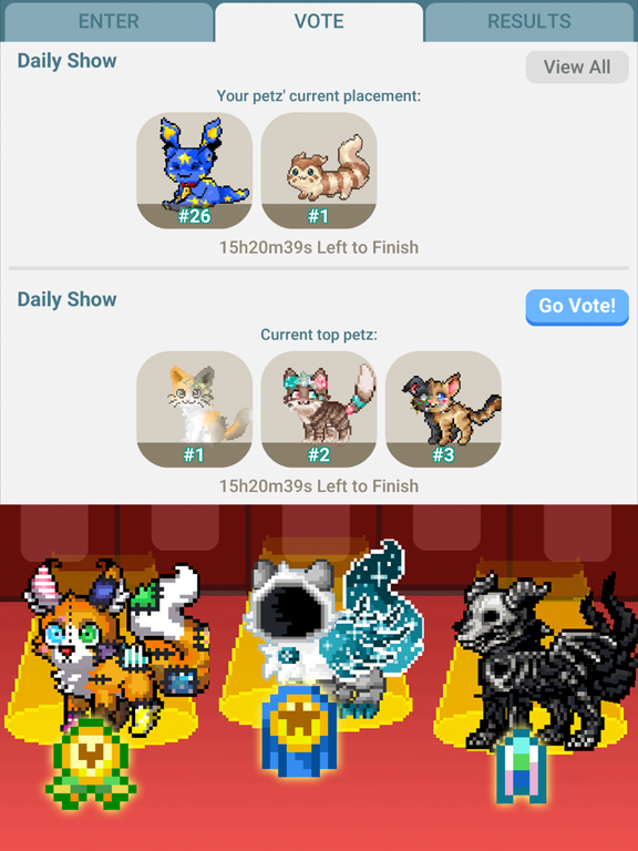 Pixel Petz iPad screenshot 8 - Social Networking app