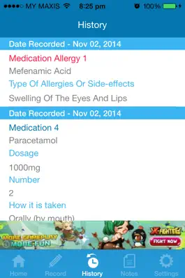 Game screenshot My Medication Diary hack