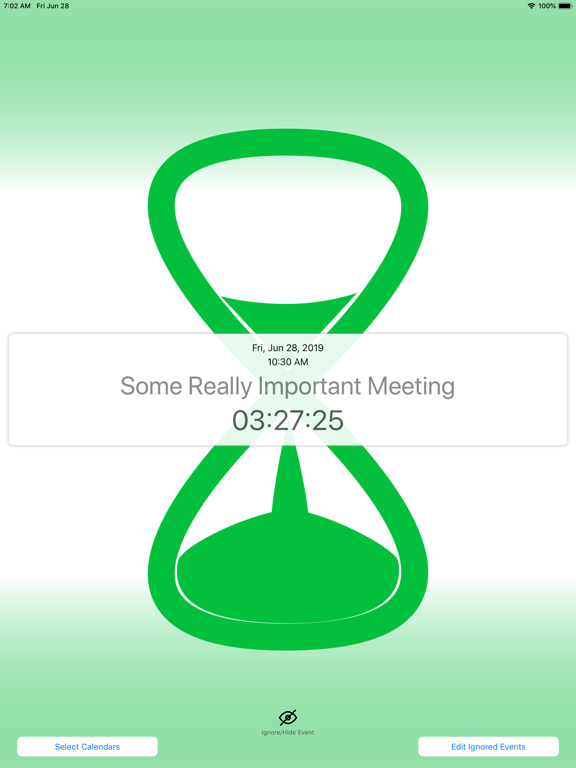 Cal Countdown iPad screenshot 4 - Productivity app