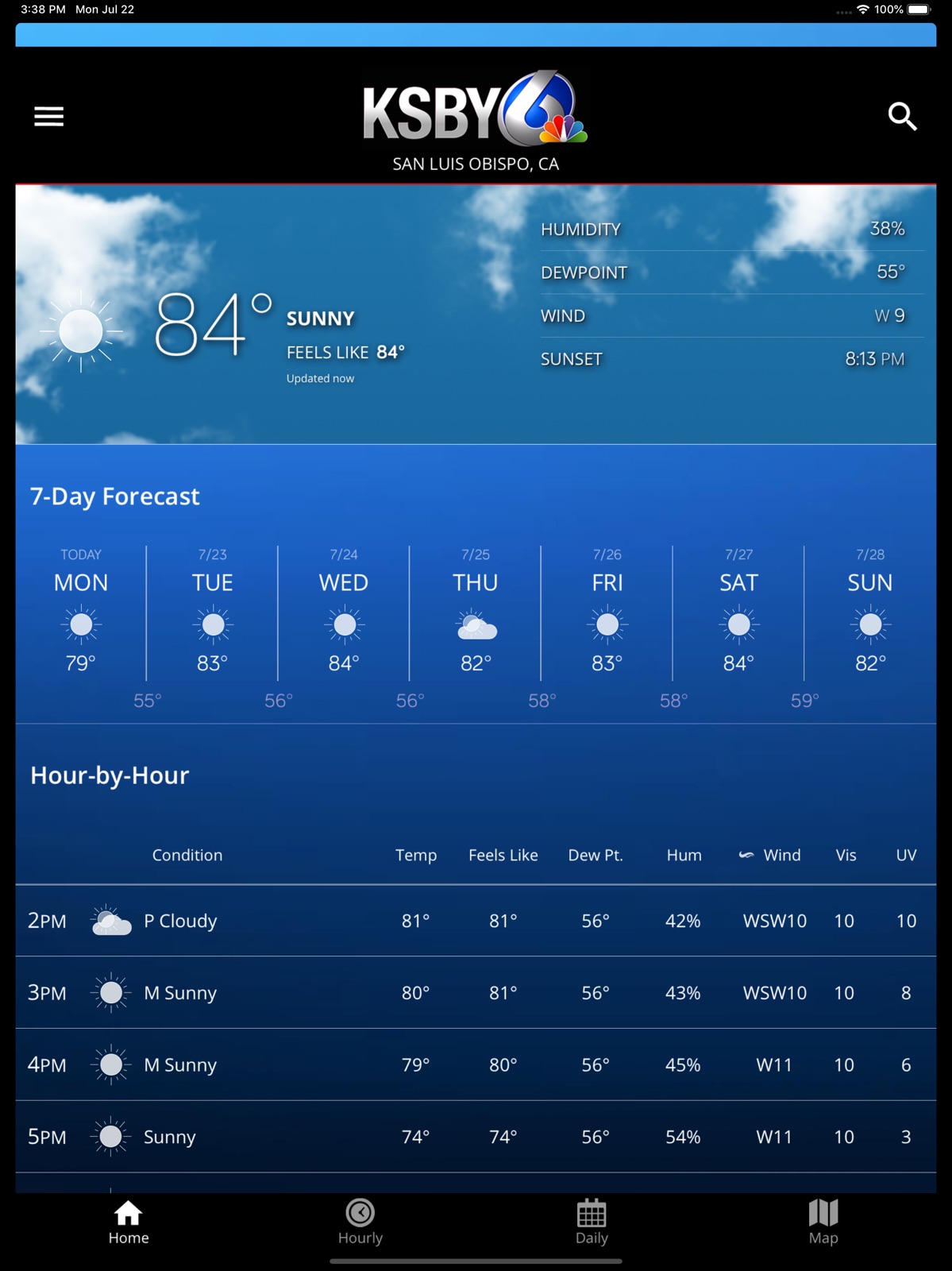 KSBY Microclimate Weather ipad screenshot 1