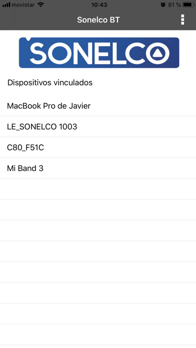 Screenshot #1 pour Sonelco BT