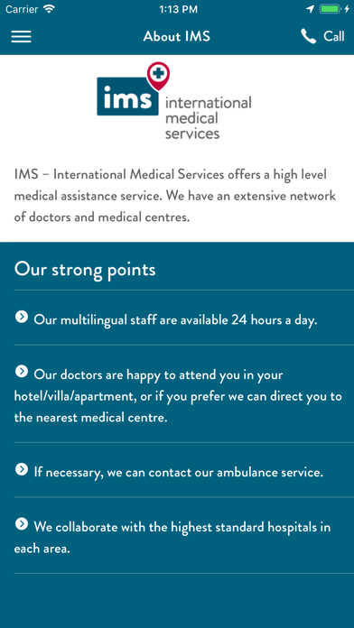 IMS Medical Screenshot