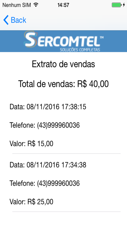 #2. Sercomtel PDV (iOS) Podle: Sercomtel