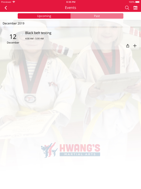 Hwang's Martial Arts iPad screenshot 2 - Health & Fitness app