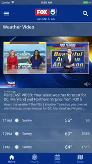 fox 5 washington dc: weather iphone screenshot 2