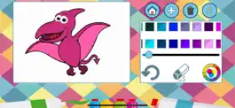 Game screenshot Dinosaurs paint coloring book apk