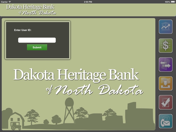 Dakota Heritage Bank ND Tablet