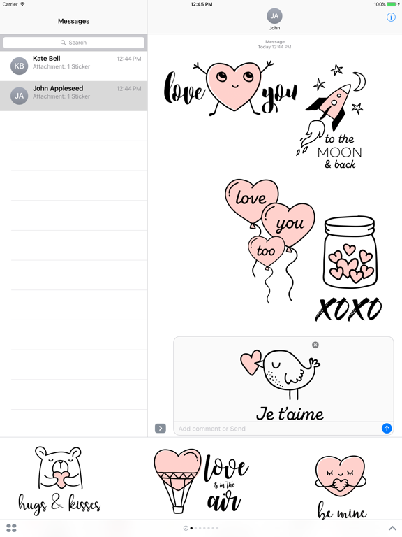 Screenshot #4 pour Believe in Love emoji stickers