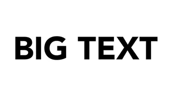 Big Text - Display Your Text Customer Service