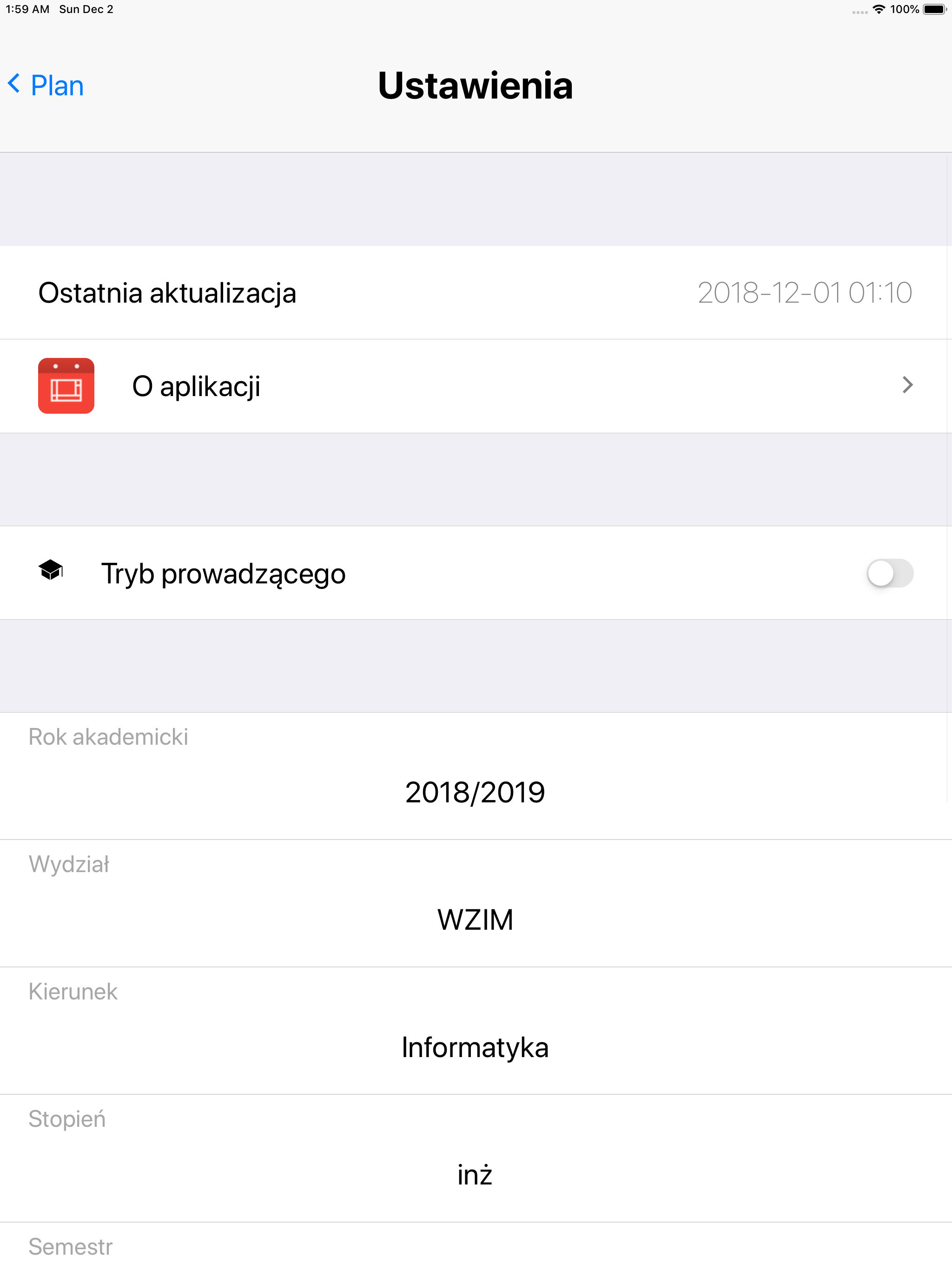 Plan WZIM