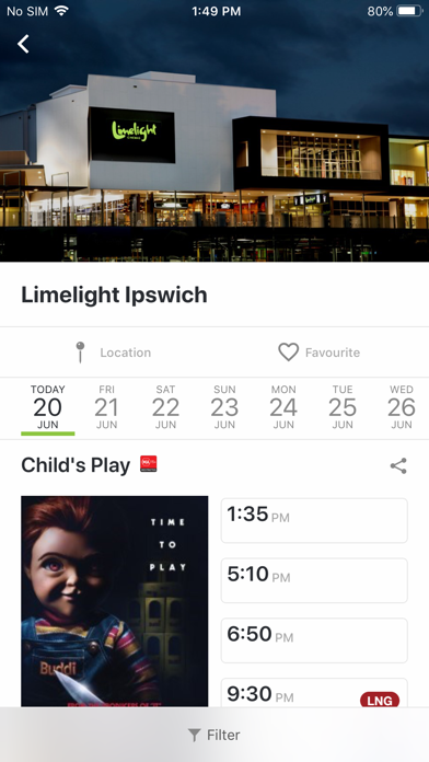 Limelight Cinemas Screenshot