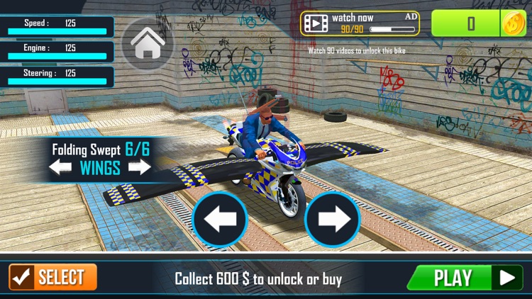 Flying Motorbike: Bike Games screenshot-4