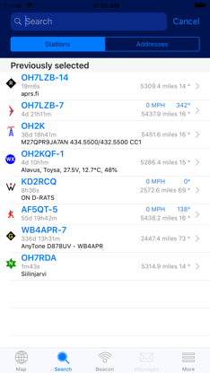 aprs.fi screenshot 4