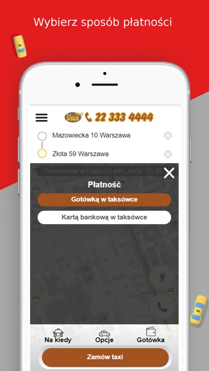 WAWA TAXI Warszawa 22 333 4444