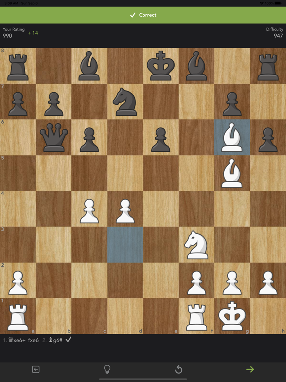 Puzzled - Chess Trainer iPad screenshot 2 - Games app