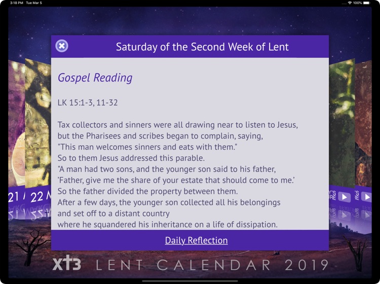 Xt3 Lent Calendar HD screenshot-3