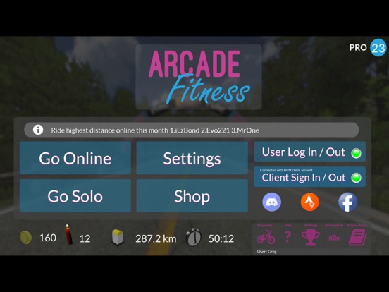 Screenshot #5 pour Arcade Fitness Bike & Run