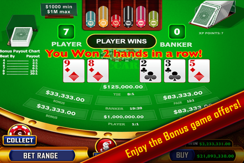 Baccarat - Casino Style screenshot 3