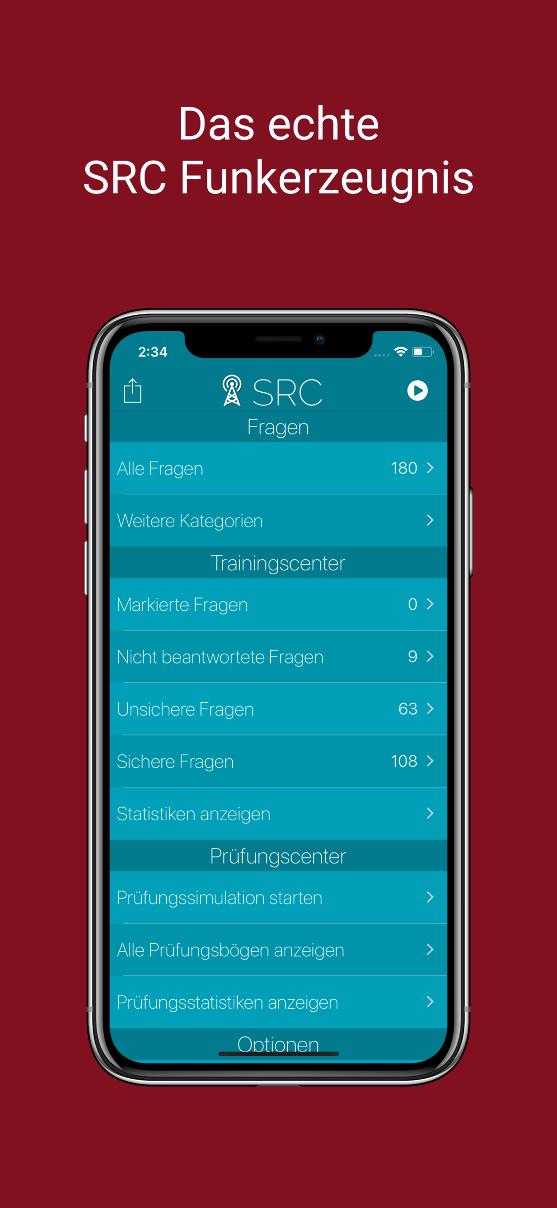 SRC Funkprüfung & Zeugnis