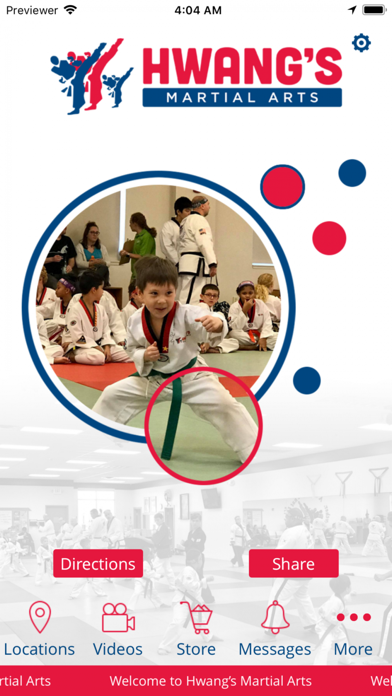 Hwang's Martial Arts iPhone screenshot 1 - Health & Fitness app