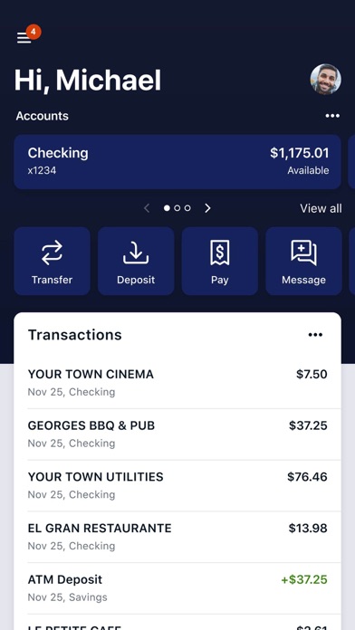 First Kansas Bank Mobile Screenshot