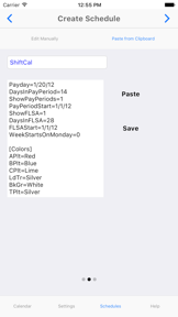 ShiftCal® - the FF Calendar screenshot